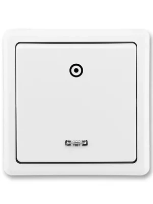 ABB 3553-93289 B1 Classic Ovládač zapínací s orientační doutnavkou, jasně bílá Hit Sezóny