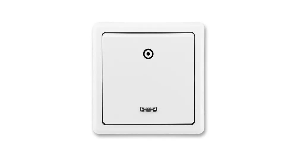 ABB 3553-93289 B1 Classic Ovládač zapínací s orientační doutnavkou, jasně bílá Hit Sezóny