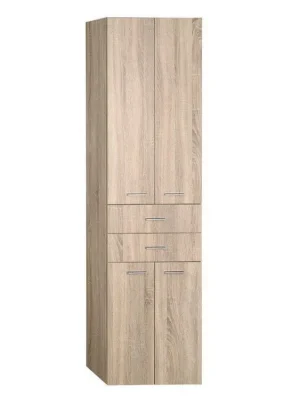 Objednat Nyní ZOJA/KERAMIA FRESH skříňka vysoká se zásuvkami 50x184x29cm, dub platin