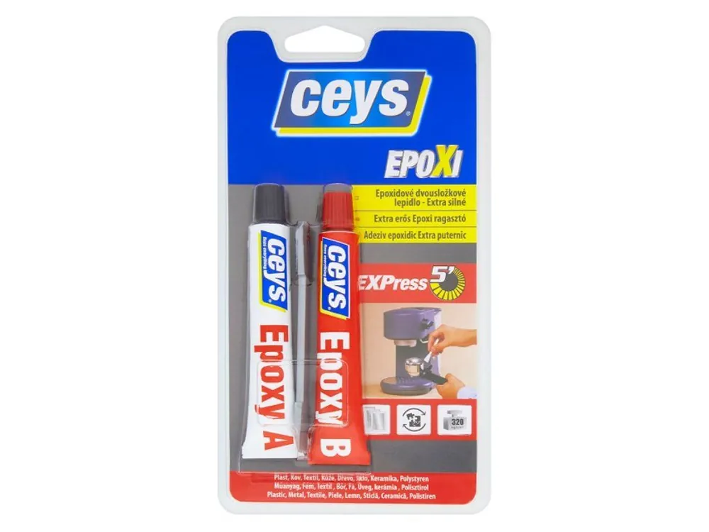 Sezónní Sleva CEYS® Epoxidové dvousložkové lepidlo extra silné, 15+15 ml