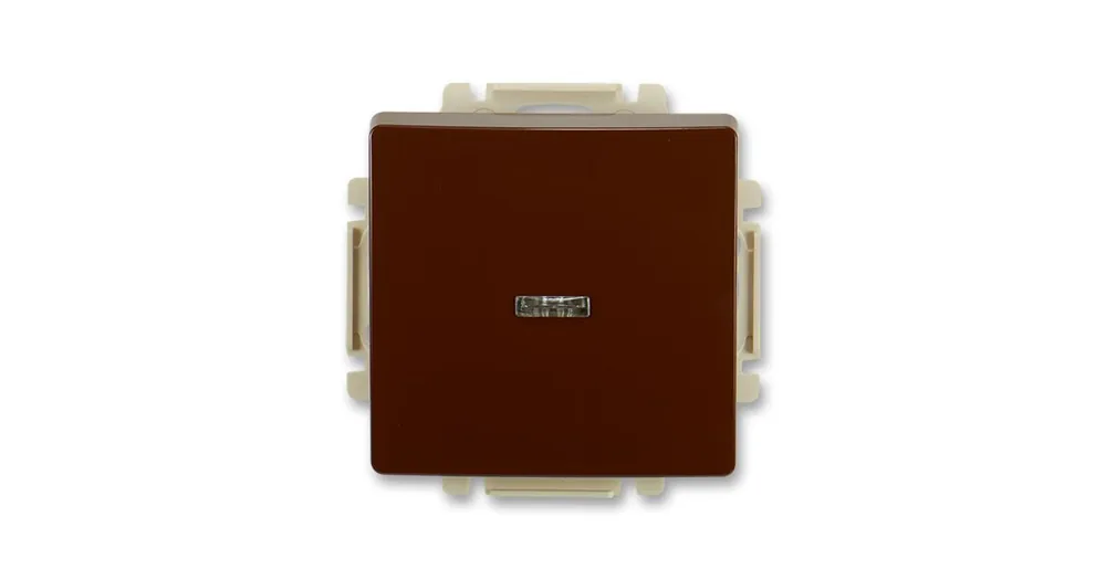 ABB 3557G-A02342 H1 Swing®, Swing®L Spínač dvojpólový s průzorem, hnědá Přímo Od Výrobce