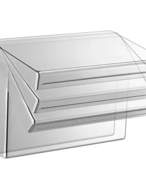 KASKÁDA nástěnná sprchová hubice, náklopná, šířka 153mm, chrom Rychlé Dodání