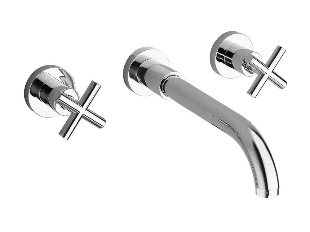 AXIA podomítková tříprvková umyvadlová baterie, chrom Autentický