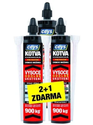 Ihned K Objednání CEYS® Chemická kotva polyester 300 ml 2 a 1 ks ZDARMA