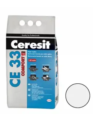Levný CERESIT | CE 33 | COMFORT | b&iacute;l&aacute;-01 | cementov&aacute; sp&aacute;rovac&iacute; hmota | CG1 | 5kg