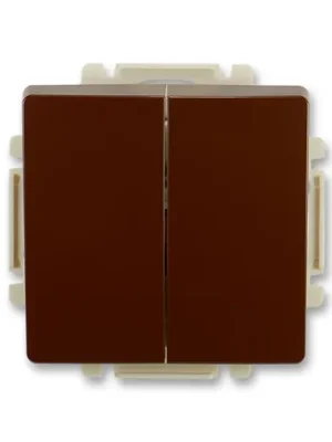 ABB 3557G-A52340 H1 Swing®, Swing®L Přepínač č.6+6 střídavý dvojitý, hnědá Dokud Zásoby Vydrží