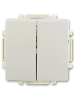 ABB 3557G-A52340 S1 Swing®, Swing®L Přepínač č.6+6 střídavý dvojitý, světle šedá Výhodná Nabídka