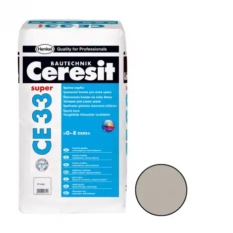 CERESIT | CE 33 | COMFORT | &scaron;ed&aacute;-07 | cementov&aacute; sp&aacute;rovac&iacute; hmota | CG1 | 25kg Poslední Šance