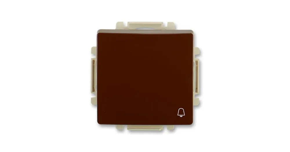 ABB 3557G-A80343 H1 Swing®, Swing®L Ovládač zapínací se symbolem zvonku, hnědá Tovární Cena