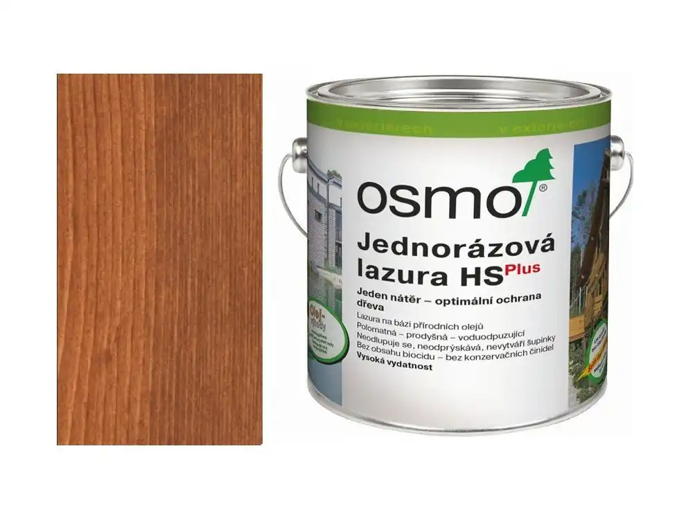 Značkový Osmo Jednorázová lazura HS Plus 2,5L 9232 mahagon <span class="product-appendix"> + dárek k objednávce nad 1000Kč</span>