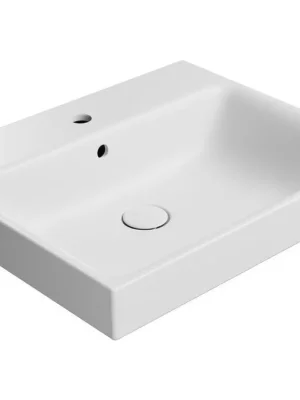 Akce GSI NUBES keramické umyvadlo 60x50cm, broušená spodní hrana, bílá mat 96319109