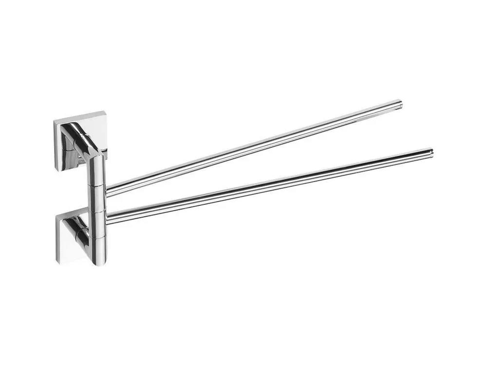 X-SQUARE dvojitý držák ručníků otočný 420mm, chrom - koupelny-sanita.cz Aktuální