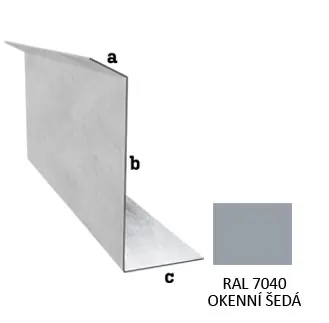 Sezónní Sleva BLIX PVC - Stěnové lem do drážky r.š. 200 - RAL 7040 Okenní šedá