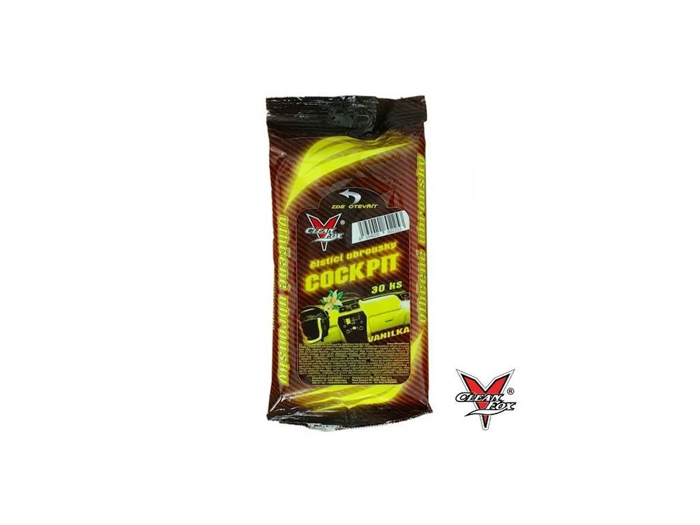 CLEANFOX® Čistící ubrousky Cockpit Vanilka · 30 ks Super Cena