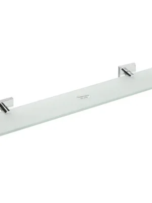 Nízká Cena X-SQUARE polička skleněná 600x55x130mm, mléčné sklo, chrom - koupelny-sanita.cz