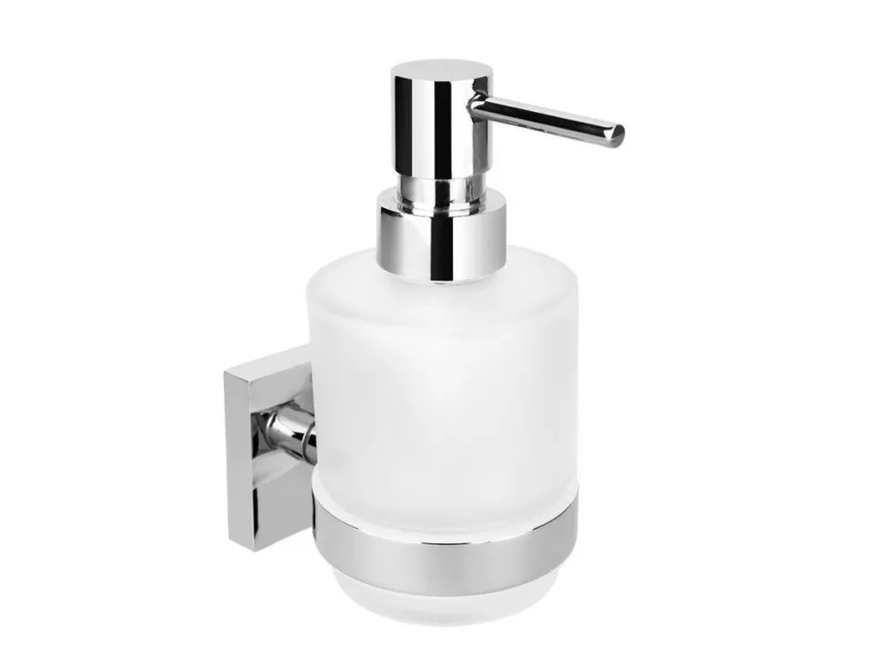 Výhodná Nabídka X-SQUARE dávkovač mýdla 200ml, mléčné sklo, chrom - koupelny-sanita.cz