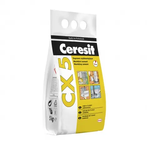 Doprava Zdarma CERESIT | CX 5 | mont&aacute;žn&iacute; rychletvrdnouc&iacute; cement | do 4min. | pvc pytel | 5kg