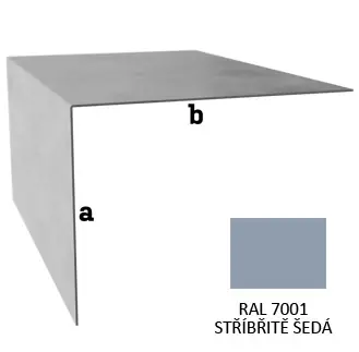 BLIX TPO - L profil vnitřní r.š. 71 - Stříbřitě šedá RAL 7001 Bezpečná Platba
