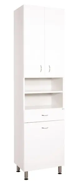 Značkový Keramia Pro Koupelnová skříňka vysoká s košem na prádlo 50x192cm bílá PROV50K
