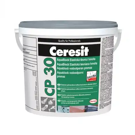 CERESIT | CP 30 | AQUABLOCK | čern&aacute; | silikon-kaučukov&aacute; emulze | izolace | 1kg Nejlepší Volba
