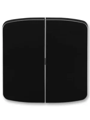 ABB 3558A-A652 N Tango® Kryt spínače kolébkového dělený, černá Nízká Cena