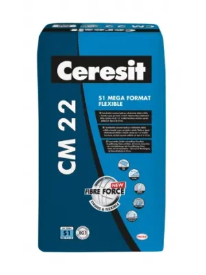Nejprodávanější CERESIT | CM 22 | MEGA FORMAT FLEXIBLE | flexibiln&iacute; lepidlo | C2TES1 | 25kg