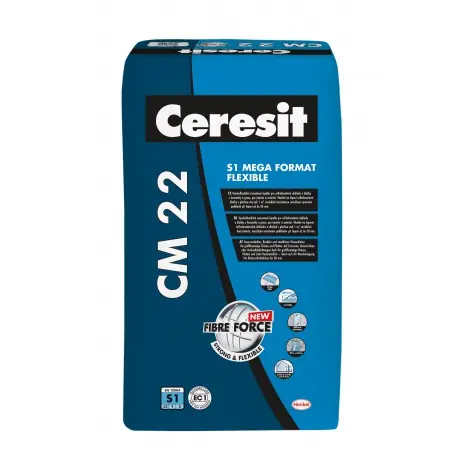 Nejprodávanější CERESIT | CM 22 | MEGA FORMAT FLEXIBLE | flexibiln&iacute; lepidlo | C2TES1 | 25kg
