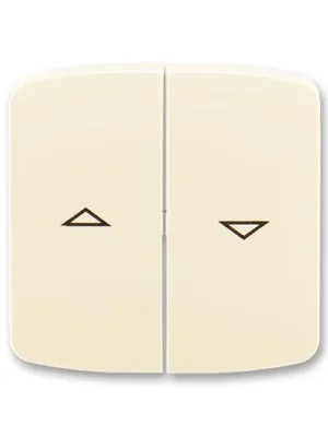 ABB 3558A-A662 C Tango® Kryt spínače žaluziového kolébkového dělený, s potiskem, slonová kost Rychlé Dodání