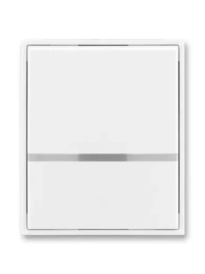 ABB 3558E-A00653 01 Time®, Element® Kryt spínače kolébkového s čirým průzorem, bílá / ledová bílá Speciální Cena