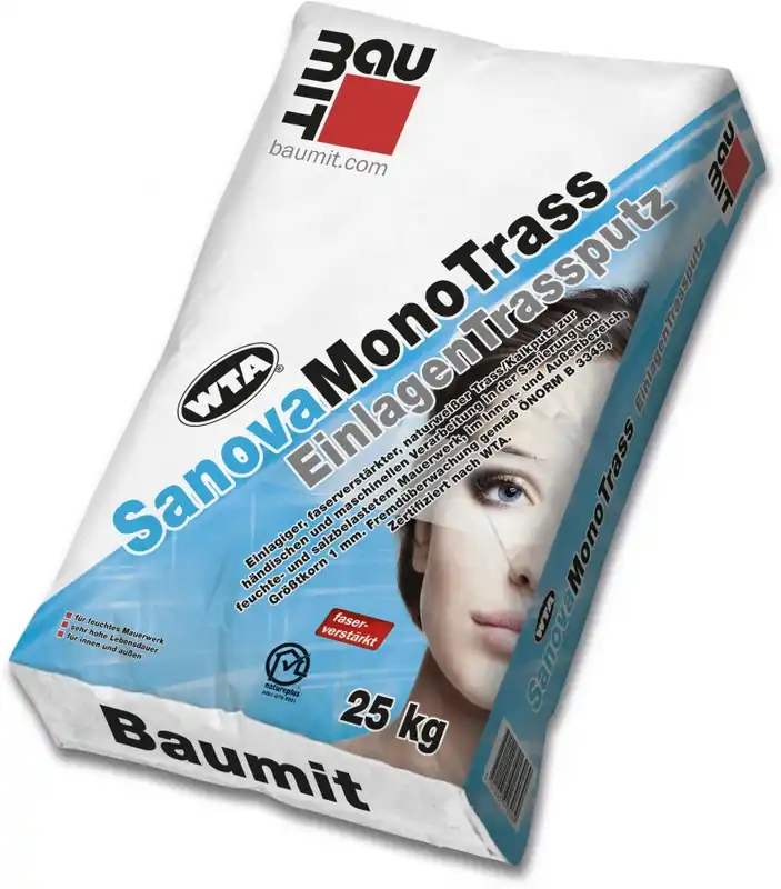 Omítka sanační Baumit SanovaMonoTrass 25 kg Hit Sezóny