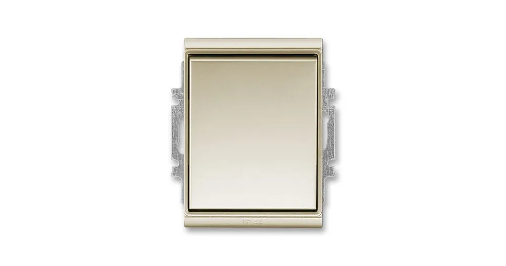 ABB 3558E-A06940 33 Time® Přepínač střídavý IP 44, zapuštěný, šampaňská Doprava Zdarma