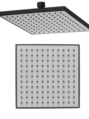 Aqualine Hlavová sprcha, 200x200mm, ABS/černá mat SC164B Speciální Cena