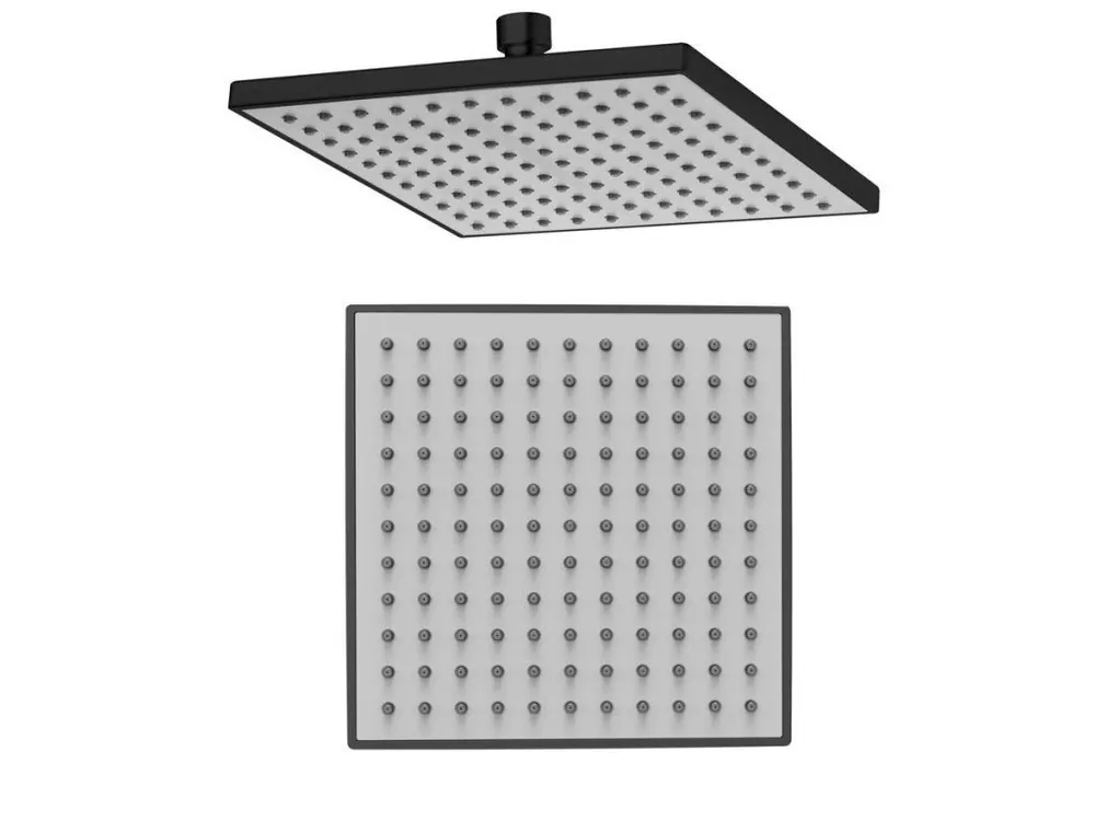 Aqualine Hlavová sprcha, 200x200mm, ABS/černá mat SC164B Speciální Cena