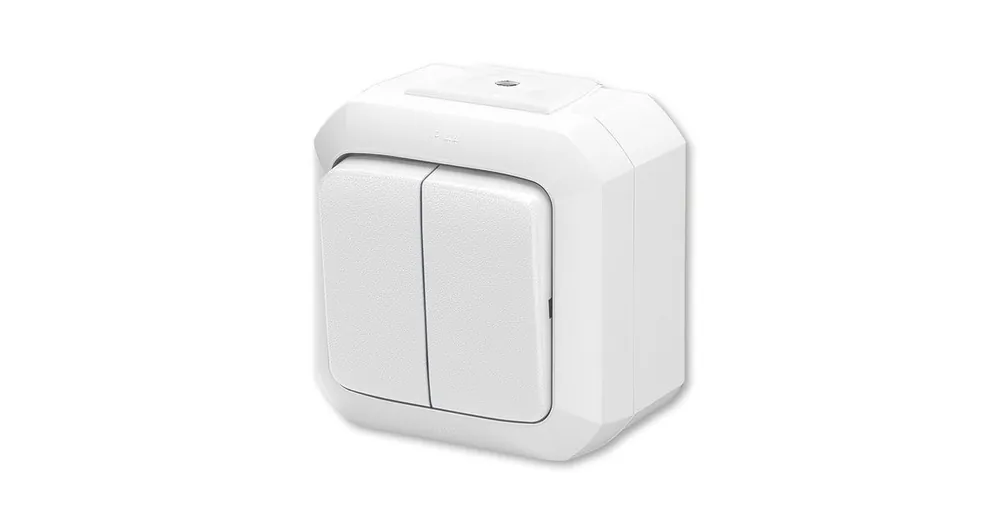 Akce ABB Variant+ Přepínač střídavý dvojitý 6+6 IP54, bílá (3558N-C52510 B)