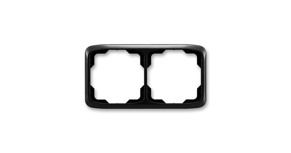 ABB 3901A-B20 N Tango® Rámeček pro elektroinstalační přístroje, dvojnásobný vodorovný, černá Vrácení Zdarma