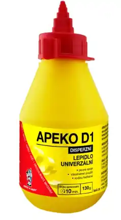 Akce APEKO D1 lepidlo na dřevo, papír, kůži s aplikátorem, 130 g
