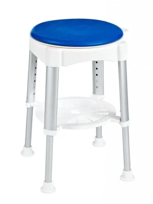 HANDICAP stolička otočná, nastavitelná výška, bílá/modrá Cenově Výhodný