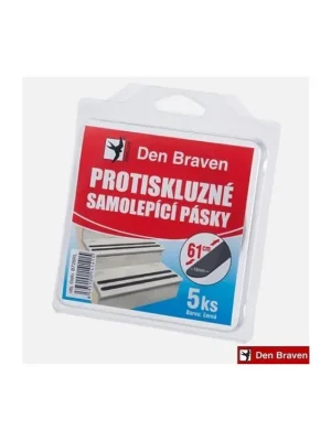 DEN BRAVEN® Protiskluzná samolepicí páska, 19 mm x 61 cm, 5 ks | element-shop.cz Sleva