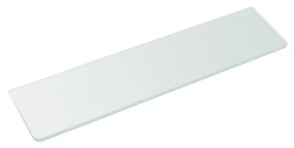 Značkový Sapho Police do koupelny 500x100x8mm mléčné sklo