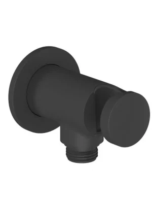 707.20BLM Podomítkový vývod s držákem ruční sprchy, černá matná Aktuální