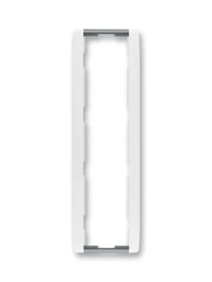 ABB 3901E-A00141 04 Element® Rámeček pro elektroinstalační přístroje, čtyřnásobný svislý, bílá / ledová šedá Víkendová Akce