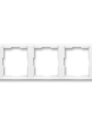 ABB 3901F-A00130 03 Time® Rámeček pro elektroinstalační přístroje, trojnásobný vodorovný, bílá / bílá Zlevněný