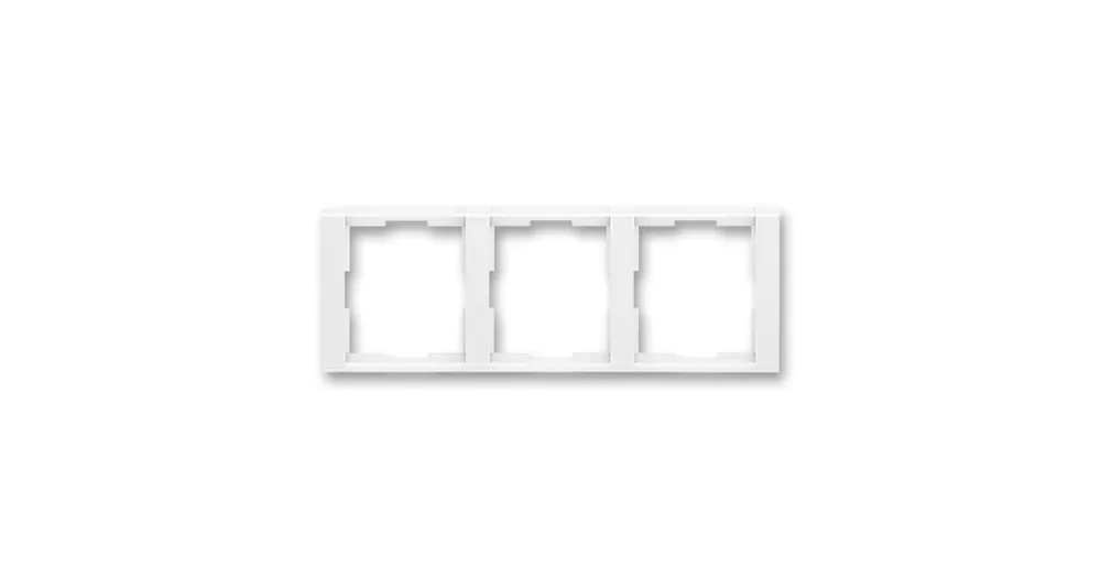 ABB 3901F-A00130 03 Time® Rámeček pro elektroinstalační přístroje, trojnásobný vodorovný, bílá / bílá Zlevněný