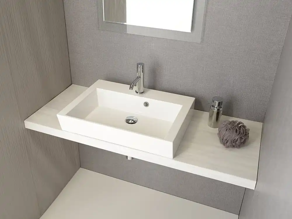 Rychlé Dodání AVICE deska pod umyvadlo 120x50cm, tl.5cm, dub starobílý