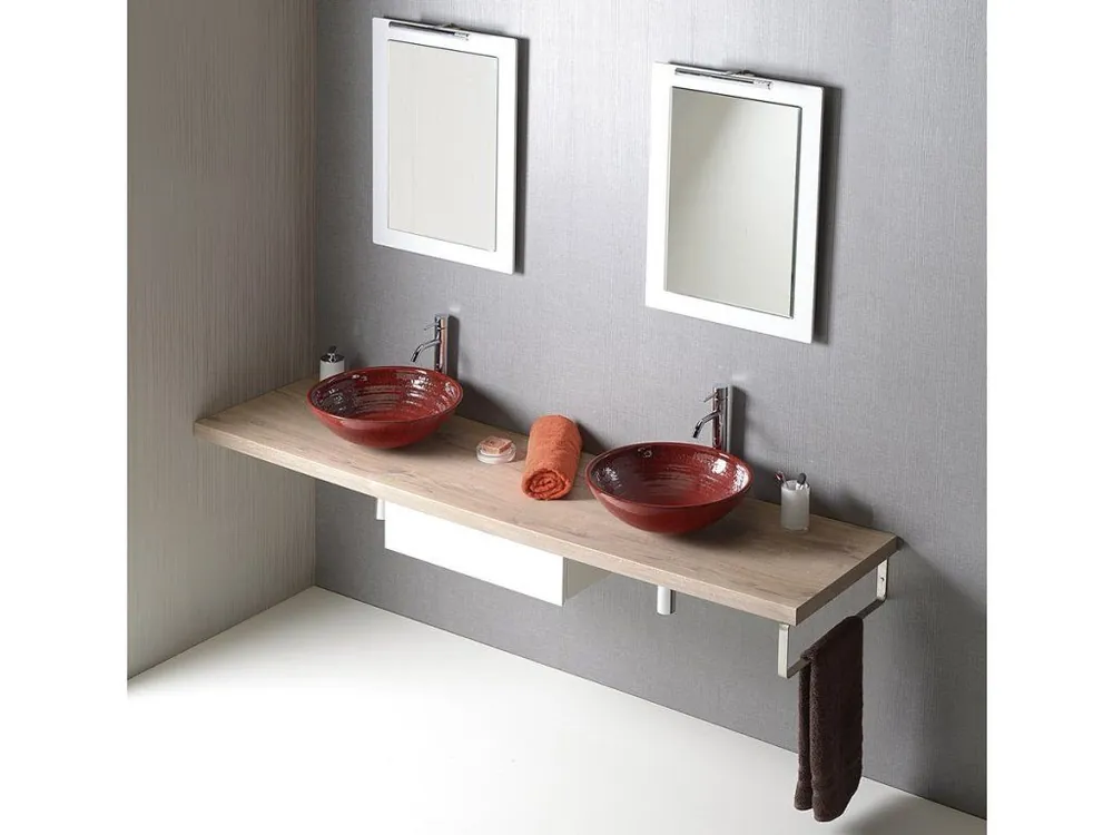 AVICE deska pod umyvadlo 200x50cm, tl.5cm, dub Rover Ověřený