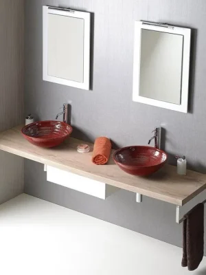 Vrácení Zdarma AVICE deska pod umyvadlo 250x50cm, tl.5cm, dub Rover