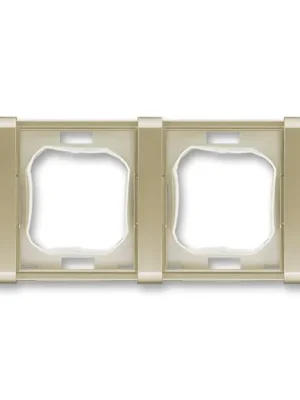 ABB 3901F-A00942 K3  Time® Rámeček pro elektroinstalační přístroje IP 44, dvojnásobný, šampaňská Odeslání Ihned