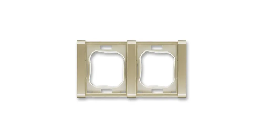 ABB 3901F-A00942 K3  Time® Rámeček pro elektroinstalační přístroje IP 44, dvojnásobný, šampaňská Odeslání Ihned