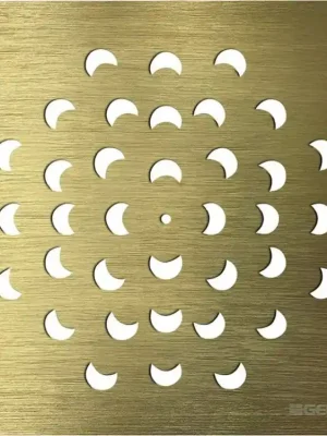 Akce Gelco Čtvercová krytka sifonu, zlato KSM104G