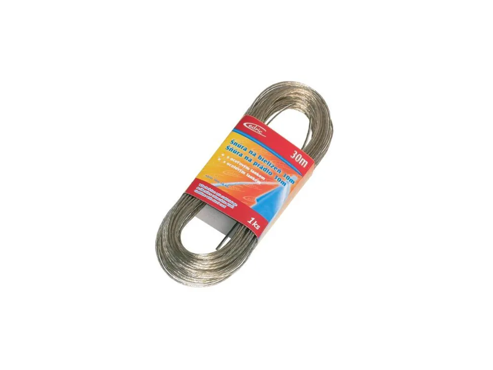 Šňůra na prádlo s ocelovým lankem 30 m Jen Po Omezenou Doba